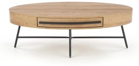 CAROLINA c.table, golden oak / black DIOMMI V-CH-CAROLINA-LAW