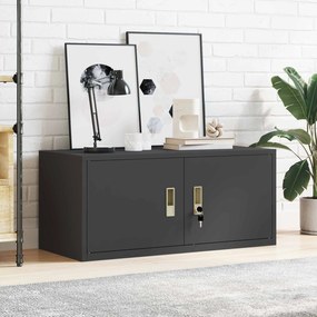 vidaXL Ντουλάπι αποθήκευσης Μαύρο 90 x 40 x 40 εκ Ατσάλι
