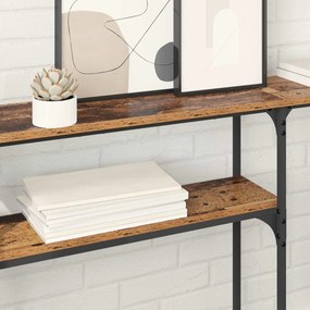 vidaXL ΤραπέζιΚονσόλας Παλιό Ξύλο 145 x 22,5 x 75 εκ.