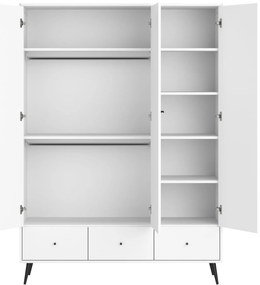 Ντουλάπα Blanca τρίφυλλη