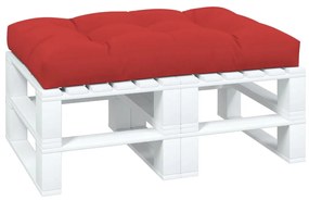 vidaXL Μαξιλάρι Καναπέ Παλέτας Κόκκινο 120 x 80 x 12 εκ. Υφασμάτινο