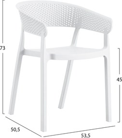 ΠΟΛΥΘΡΟΝΑ ΠΟΛΥΠΡΟΠΥΛΕΝΙΟΥ PERFOE HM5941.01 ΛΕΥΚΗ 56x50.5x73Υεκ.