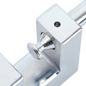 vidaXL Λουκέτο 2 pcs Ασημί 6 x 2 x 4,5 εκ Σίδερο