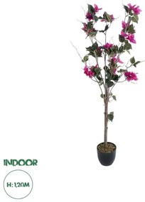 Artificial Garden BOUGAUVILLEA 20674 Τεχνητό Διακοσμητικό Φυτό με Ανθη Μπουκανβίλιας Φουξ Υ120cm Globostar-20674-Φούξια 20674