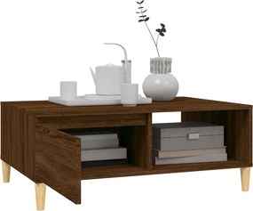 vidaXL Τραπεζάκι Σαλονιού Καφέ Δρυς 90x60x35εκ. από Επεξεργασμ. Ξύλο