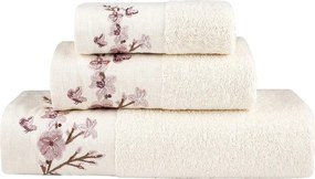 Σετ πετσέτες 3τμχ Cherry Blossom Ecru 031803058138