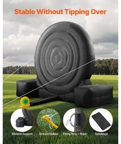 VEVOR Inflatable Soccer Dart Board over 8 ft High with 9 Kick Balls &amp; Air Pump