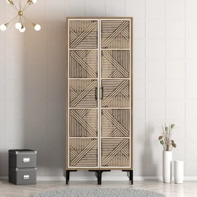 Stewehome Ντουλάπα με δύο πόρτες (PP) 80x47x210 cm