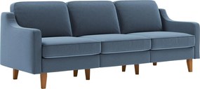 3-Seat Sofa Robin Extra 3 - Ocean Blue, Walnut Ocean Blue
Walnut