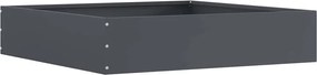 vidaXL Περίγραμμα γκαζόν Ανθρακί 60 x 60 x 13 εκ Ατσάλι