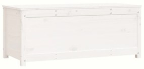 vidaXL Κουτί Αποθήκευσης Λευκό 80x40x45,5 εκ από Μασίφ Ξύλο Πεύκου