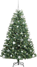vidaXL Τεχνητό Χριστουγεννιάτικο Δέντρο με Άξονα Πράσινο 150 cm
