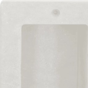 vidaXL Ράφι Ντουζιέρας με 2 Τμήματα Λευκό Ματ 41 x 51 x 10 εκ.