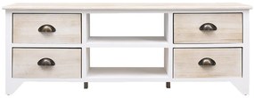 vidaXL Έπιπλο Τηλεόρασης 108 x 30 x 40 εκ. από Μασίφ Ξύλο Παυλώνιας