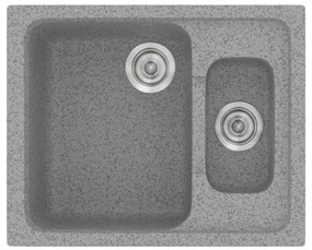 Sanitec Classic 330 Granite Grey Ένθετος Νεροχύτης 65 cm