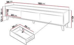 Έπιπλο τηλεόρασης Nord