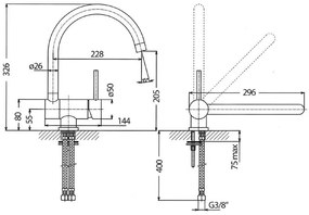 Μπαταρία κουζίνας TEOREMA Jabil