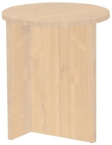 End table table Camila black natural D40x48cm 40x40x48 εκ.