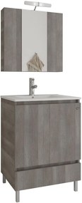 Bathroom Set DELTA 60 Γκρί Ανοιχτό