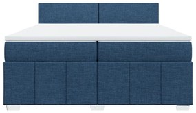 ΚΡΕΒΑΤΙ BOXSPRING ΜΕ ΣΤΡΩΜΑ ΜΠΛΕ 200X200 ΕΚ. ΥΦΑΣΜΑΤΙΝΟ 3289474