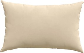 vidaXL Μαξιλάρι Καναπέ 2 pcs Κρεμ 60 x 40 cm ύφασμα