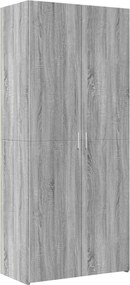 vidaXL Ντουλάπι Γκρι Sonoma 80x42,5x185 εκ. από Επεξεργασμένο Ξύλο