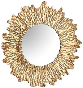 Καθρέπτης Τοίχου Runa 2490279 Φ80cm Gold Mirrors &amp; More Μέταλλο