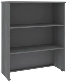 vidaXL Πάνω Μέρος Ντουλαπιού HAMAR Γκρι 85x35x100 εκ. Μασίφ Πεύκο