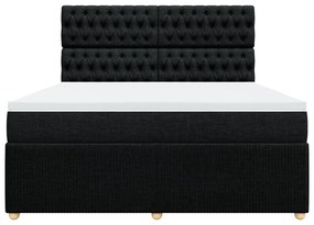 ΚΡΕΒΑΤΙ BOXSPRING ΜΕ ΣΤΡΩΜΑ ΜΑΥΡΟ 180X200 ΕΚ. ΥΦΑΣΜΑΤΙΝΟ 3292144