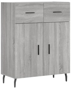 vidaXL Ντουλάπι Γκρι Sonoma 69,5 x 34 x 180 εκ. Επεξεργασμένο Ξύλο