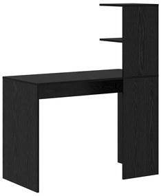 vidaXL Γραφείο Μαύρη δρυς 102 x 50 x 124 εκ. Επεξεργασμένο ξύλο