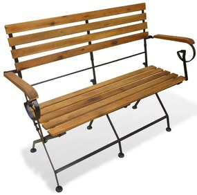 vidaXL Παγκάκι Κήπου Πτυσσόμενο 112 εκ. από Μασίφ Ξύλο Ακακίας