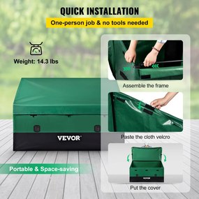 VEVOR Outdoor Storage Box Patio Deck Box 567,8 L Αδιάβροχος μουσαμάς PE