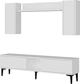Stewehome Σετ έπιπλο τηλεόρασης με ράφι 150x30x41 cm