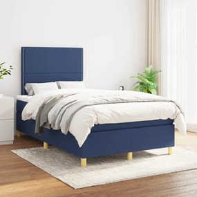 ΚΡΕΒΑΤΙ BOXSPRING ΜΕ ΣΤΡΩΜΑ ΜΠΛΕ 120X190 ΕΚ. ΥΦΑΣΜΑΤΙΝΟ 3269929