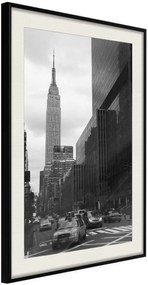 Αφίσα - Empire State Building - 20x30 - Μαύρο - Με πασπαρτού