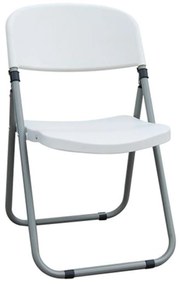Καρέκλα Foster Ε506,1 White 49x56x82 cm Σετ 6τμχ Metal, Polypropylene