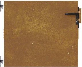 vidaXL Πόρτα Κήπου από Ατσάλι Corten 85x75 εκ.