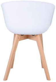Πολυθρόνα Optim PP Λευκό 54x51x79cm (Σετ 4 ΤΕΜ)