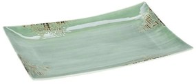 Πιατέλα Σερβιρίσματος Ορθογώνια Country 37.120.07 36x26cm Green Cryspo Trio Porcelain