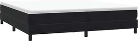 vidaXL Κρεβάτι Boxspring χωρίς Στρώμα Μαύρο 200x210 εκ. Βελούδινο