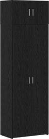 vidaXL Ντουλάπι αποθήκευσης 2 pcs Μαύρη Οξυά 70 x 42,5 x 185 εκ