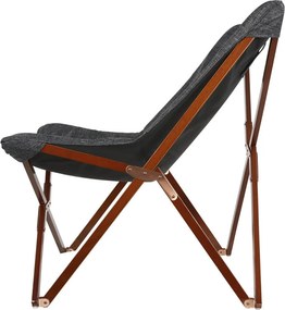 ΚΑΡΈΚΛΕΣ &amp; ΠΟΛΥΘΡΌΝΕΣ ΚΉΠΟΥ BUTTERFLY CHAIR MIXED GREY LESLI LIVING 42448