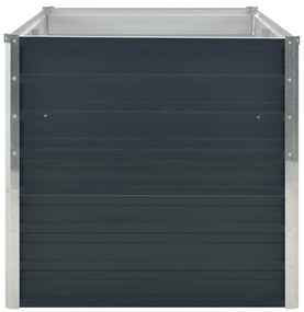 vidaXL Ζαρντινιέρα Ψηλή Ανθρακί 160x80x77 εκ. από Γαλβανισμένο Χάλυβα