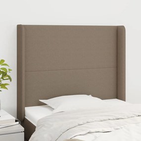 Κεφαλάρι με Πτερύγια Taupe 83x16x118/128 εκ. Υφασμάτινο 3119278
