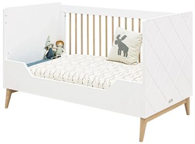 Βρεφικό Κρεβάτι Paris 70x140cm  White + Oak Bopita