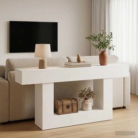 vidaXL Λευκός 160 x 30 x 74 εκ