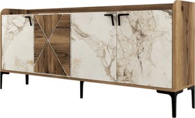 Κονσόλα Καρυδί / Λευκό RAFLIR 180x35x78