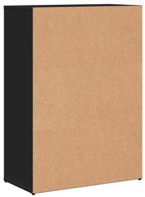 vidaXL Βοηθητικά Ντουλάπια 2 τεμ. Μαύρο 60x30x84 εκ. Επεξεργ. Ξύλο