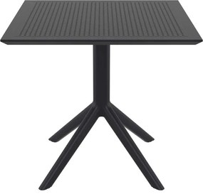 Τραπέζι Sky 80X80X74 Μαύρο Black